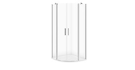 Halfround shower enclosures