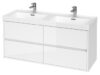 SET B284 CREA 120 WHITE (CABINET+WASHBASIN)