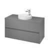 CREA 100 CABINET WITH COUNTERTOP GREY MATT