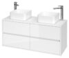 CREA 120 WASHBASIN CABINET WITH COUNTERTOP WHITE