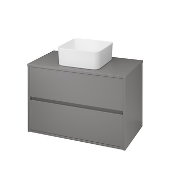 CREA 80 CABINET WITH COUNTERTOP GREY MATT