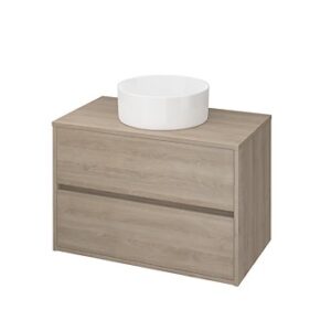 CREA 80 CABINET WITH COUNTERTOP OAK