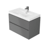 CREA 80 WASHBASIN CABINET GREY MATT