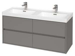 SET B285 CREA 120 GREY MATT (CABINET+WASHBASIN)