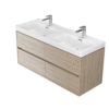 SET B286 CREA 120 OAK (CABINET+WASHBASIN)