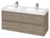 SET B286 CREA 120 OAK (CABINET+WASHBASIN)